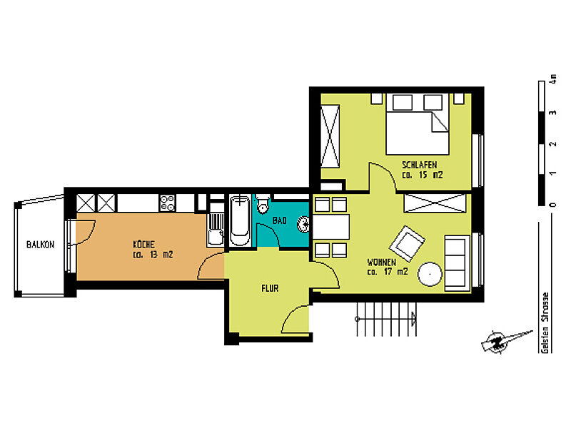Schöne 2-Zimmer Wohnung in Düsseldorf Derendorf