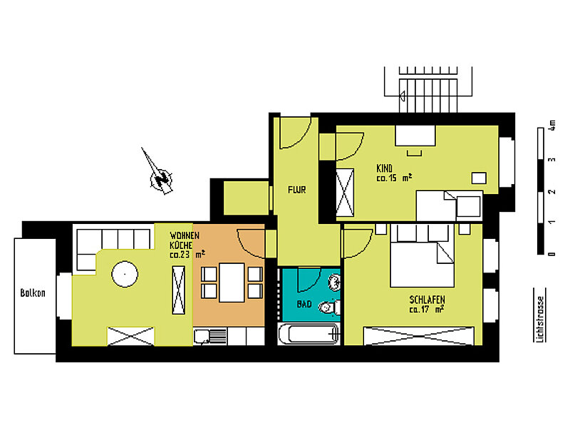 2 Zimmer in Düsseldorf