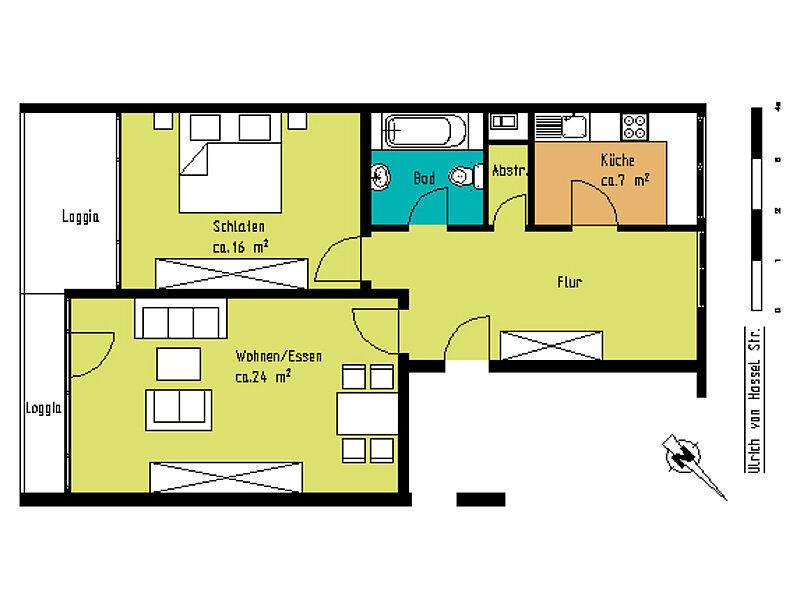 2 Zimmer in Monheim am Rhein